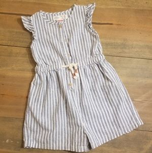 Zara blue and white romper